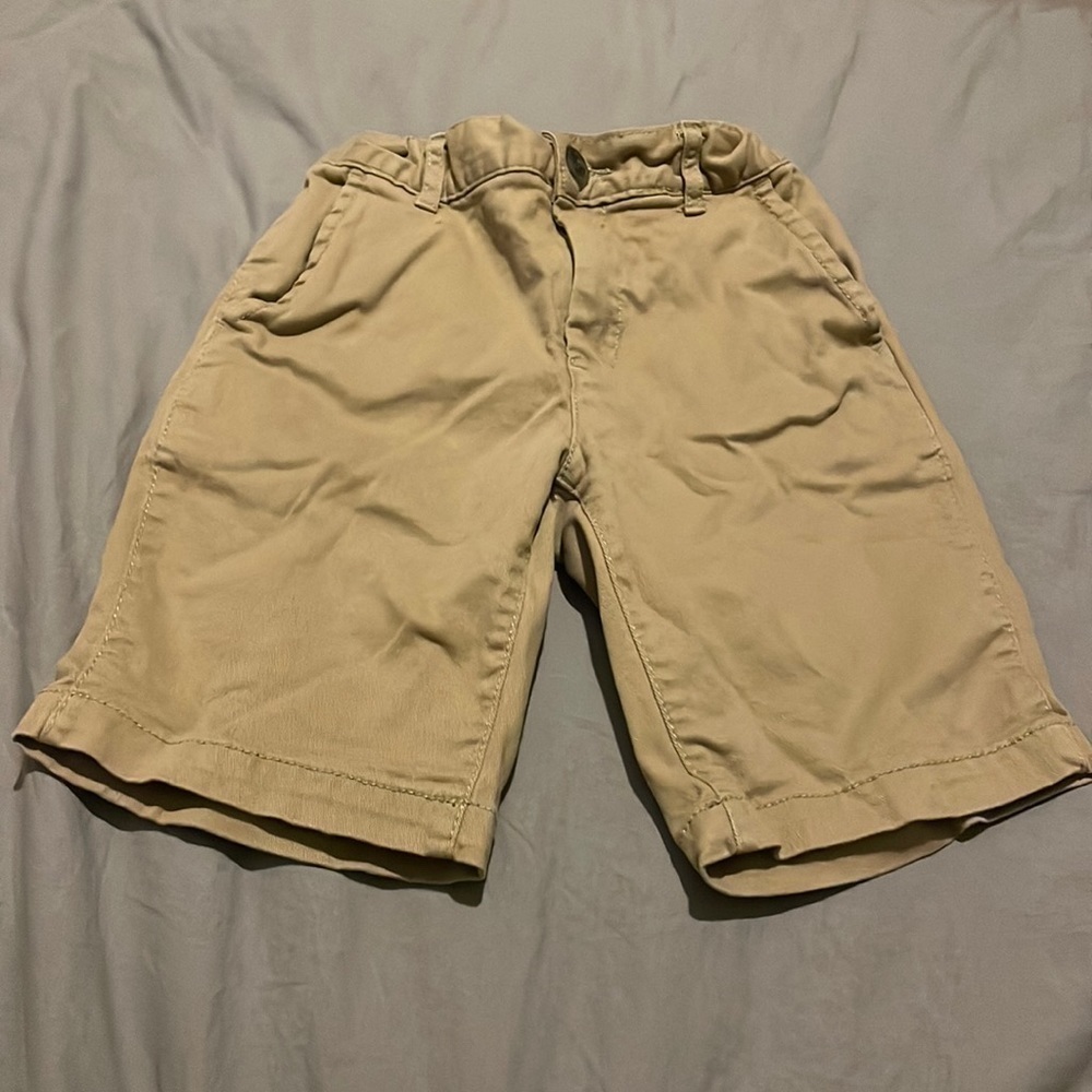 Children’s Place Boy Khaki Adjustable Waist Shorts size 6 Uniform​​​​​​​…
